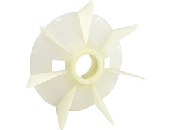 Ventilateur plastique à moyeu lisse<br> Ø alésage 20 mm - Ø extérieur 149 mm