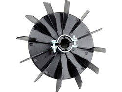 Ventilateur plastique à collier - VP 71/14<br> Ø alésage 14 mm - Ø extérieur 132 mm