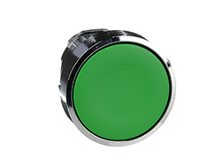 Tête bouton poussoir - affleurant - Ø22 - vert