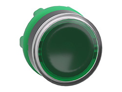 Tête bouton poussoir lumineux DEL - Ø22 - vert